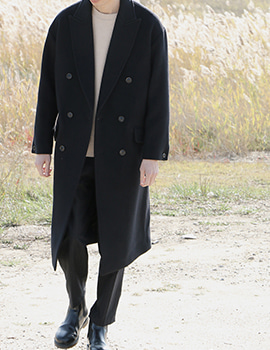 out of stock DOUBLE LONG WOOL COAT